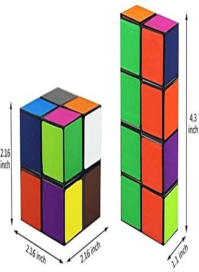 SHONCO Magic Star Cube,SHONCO 2 in 1 Combo Infinity Cube Toy Transforming Geometric Puzzle 3D Assembly Fidget Stress Anxiety Relief Magic Puzzle Cubes for Kids and Adults - Image 2